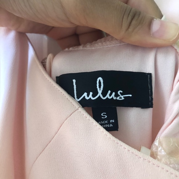 Lulu’s Pale Pink/Blush Maxi Dress - Picture 3 of 3
